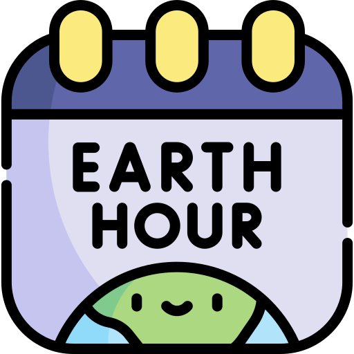 Час Земли Kawaii Lineal color иконка