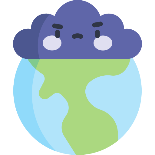 Air pollution Kawaii Flat icon