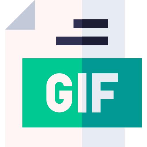 gif Basic Straight Flat icono