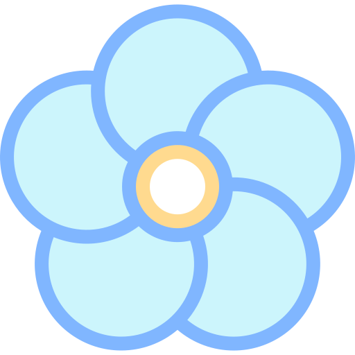 꽃 Detailed color Lineal color icon