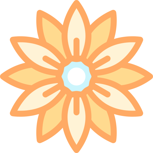 ガザニア Detailed color Lineal color icon