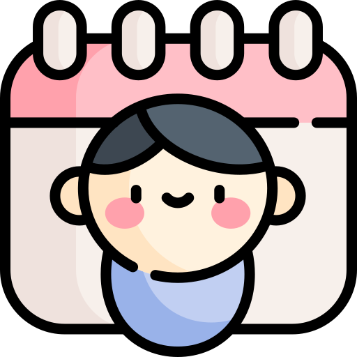 カレンダー Kawaii Lineal color icon