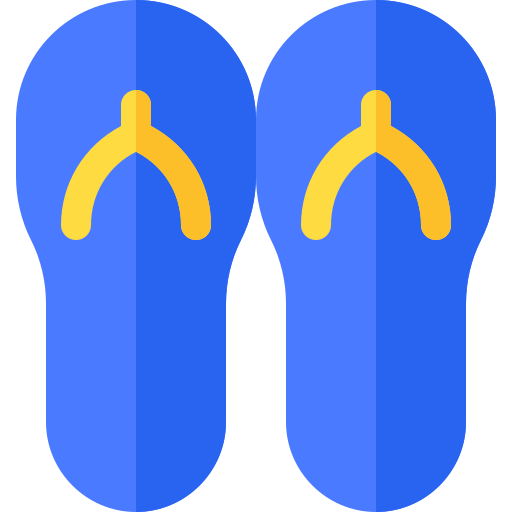 Flip flops Basic Rounded Flat icon