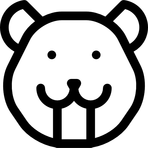 castoro Basic Rounded Lineal icona