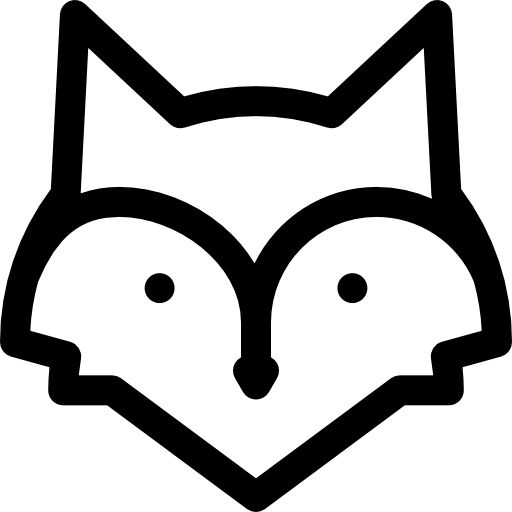 lobo Basic Rounded Lineal icono