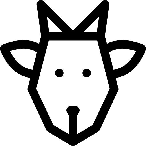 cabra Basic Rounded Lineal icono