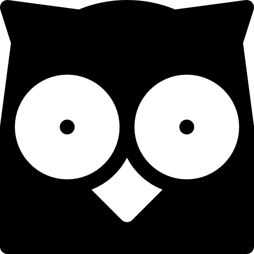 búho Basic Rounded Filled icono