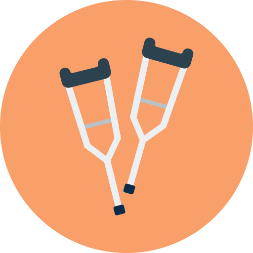 Crutches Generic Circular icon