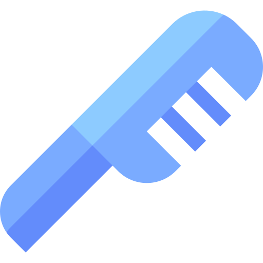 Comb Basic Straight Flat icon