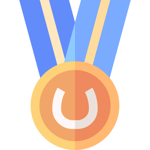 medaille Basic Straight Flat icoon