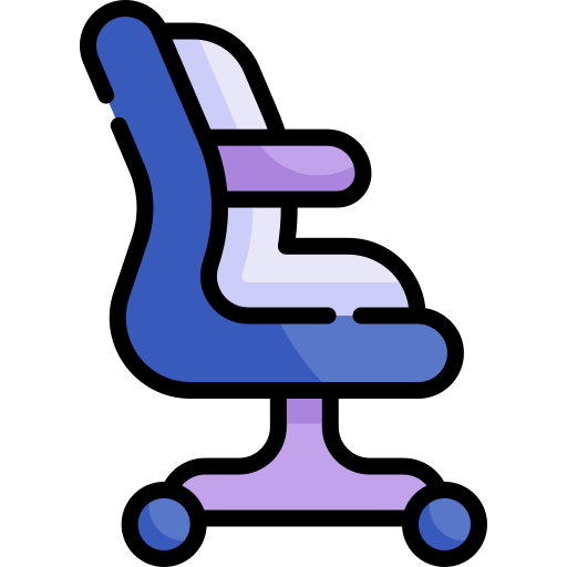 cadeira de escritório Kawaii Lineal color Ícone