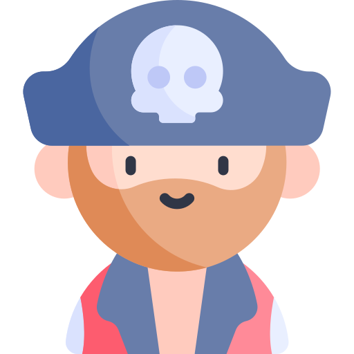 Pirate Kawaii Flat icon