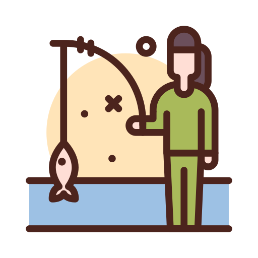 Ловля рыбы Darius Dan Lineal Color иконка