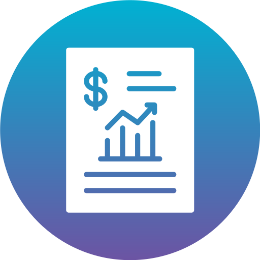 rapport d'activité Generic Flat Gradient Icône