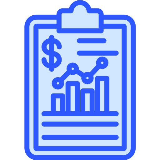 Business report Generic Blue icon