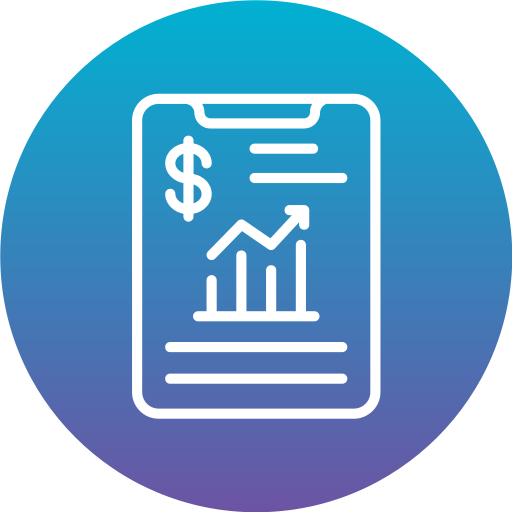 rapport d'activité Generic Flat Gradient Icône