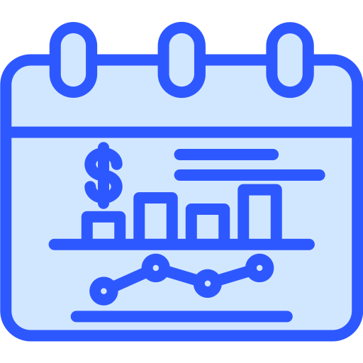 Business report Generic Blue icon