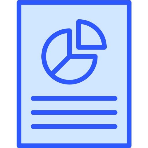 Business report Generic Blue icon