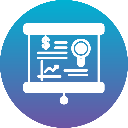rapport d'activité Generic Flat Gradient Icône