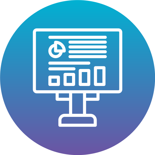 rapport d'activité Generic Flat Gradient Icône