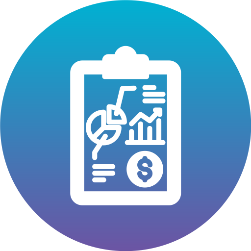 rapport d'activité Generic Flat Gradient Icône