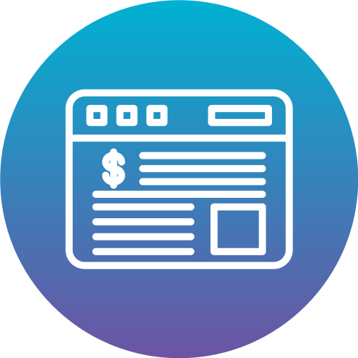 zakelijk rapport Generic Flat Gradient icoon