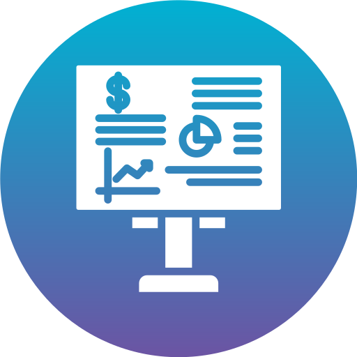 relatório de negócios Generic Flat Gradient Ícone