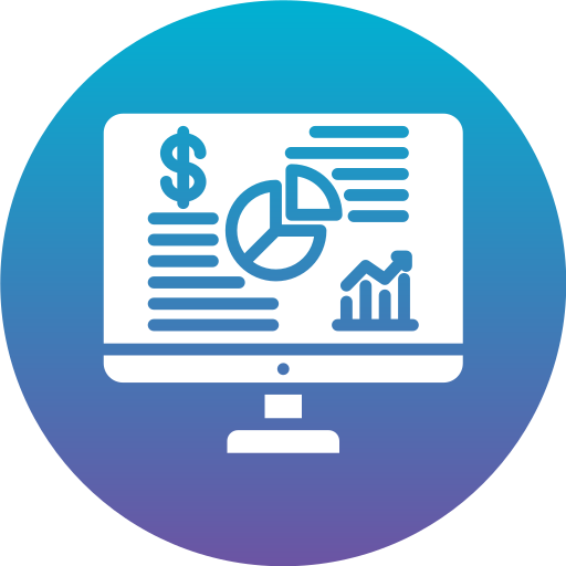 zakelijk rapport Generic Flat Gradient icoon