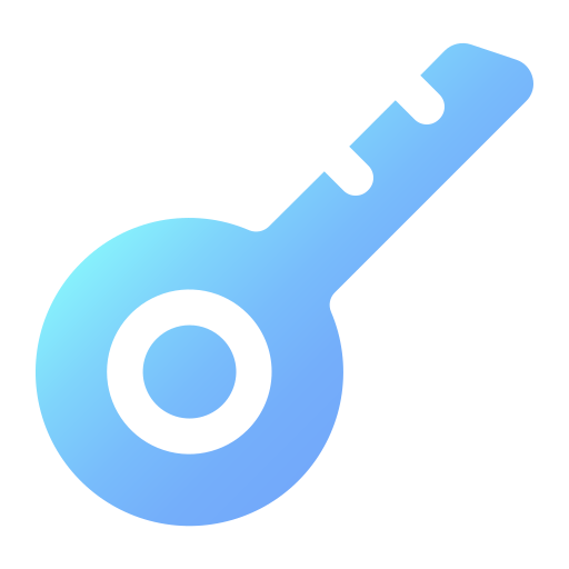 Key Generic Flat Gradient icon