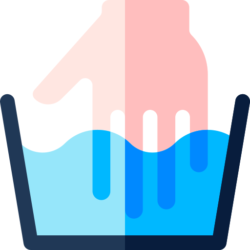 lavaggio delle mani Basic Rounded Flat icona