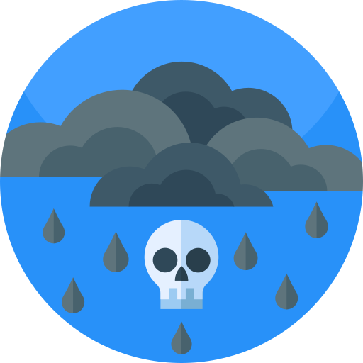 Acid rain Geometric Flat Circular Flat icon