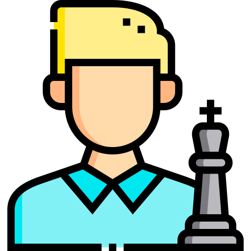 チェスプレーヤー Detailed Straight Lineal color icon