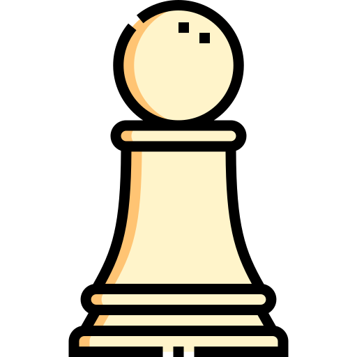 Pawn Detailed Straight Lineal color icon