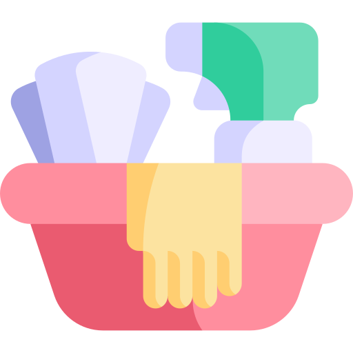 Cleaning tools Kawaii Flat icon