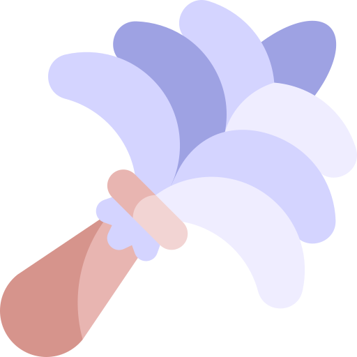 Feather duster Kawaii Flat icon