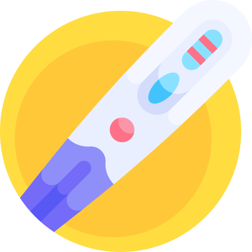 test ciążowy Detailed Flat Circular Flat ikona
