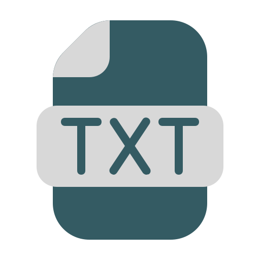 txt Generic Flat icono