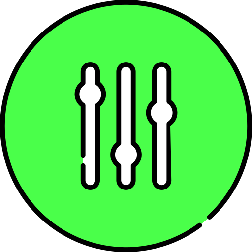 Equalizer control Generic Outline Color icon