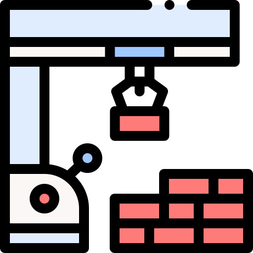 robot Detailed Rounded Lineal color Icône