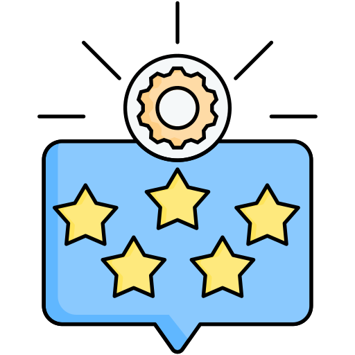 Rating stars Generic Outline Color icon