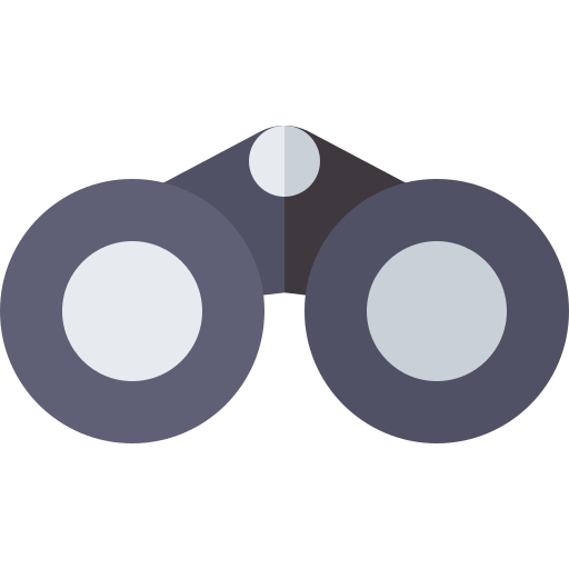 Binoculars Basic Rounded Flat icon