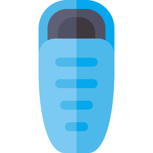 bolsa de dormir Basic Rounded Flat icono