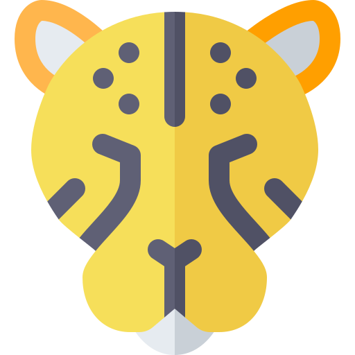 Cheetah Basic Rounded Flat icon