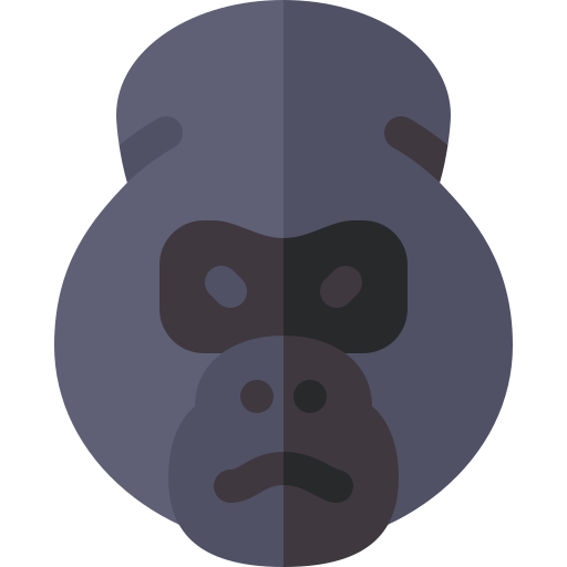 gorilla Basic Rounded Flat icoon
