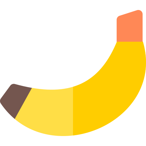 Банан Basic Rounded Flat иконка