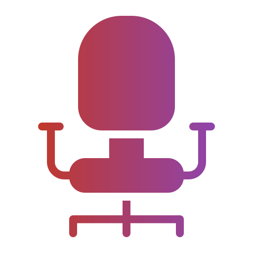 silla de oficina Generic Flat Gradient icono
