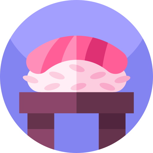 sushi Geometric Flat Circular Flat icoon