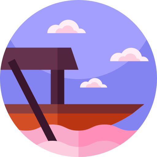 Rowboat Geometric Flat Circular Flat icon