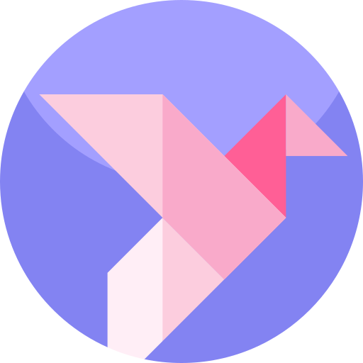 origami Geometric Flat Circular Flat icona