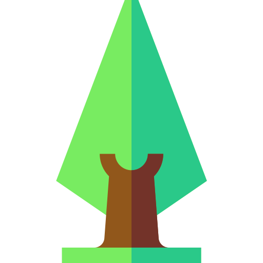 Дерево Basic Straight Flat иконка